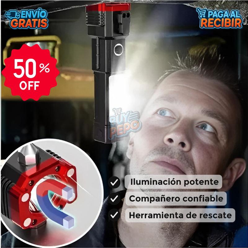 SafeBeam™ 🔦 - Linterna multifunción seguridad 🚨