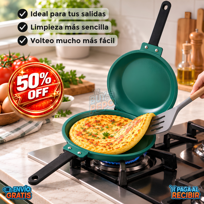 CampChef™ 🏕️ - Sartén doble portátil 🔥