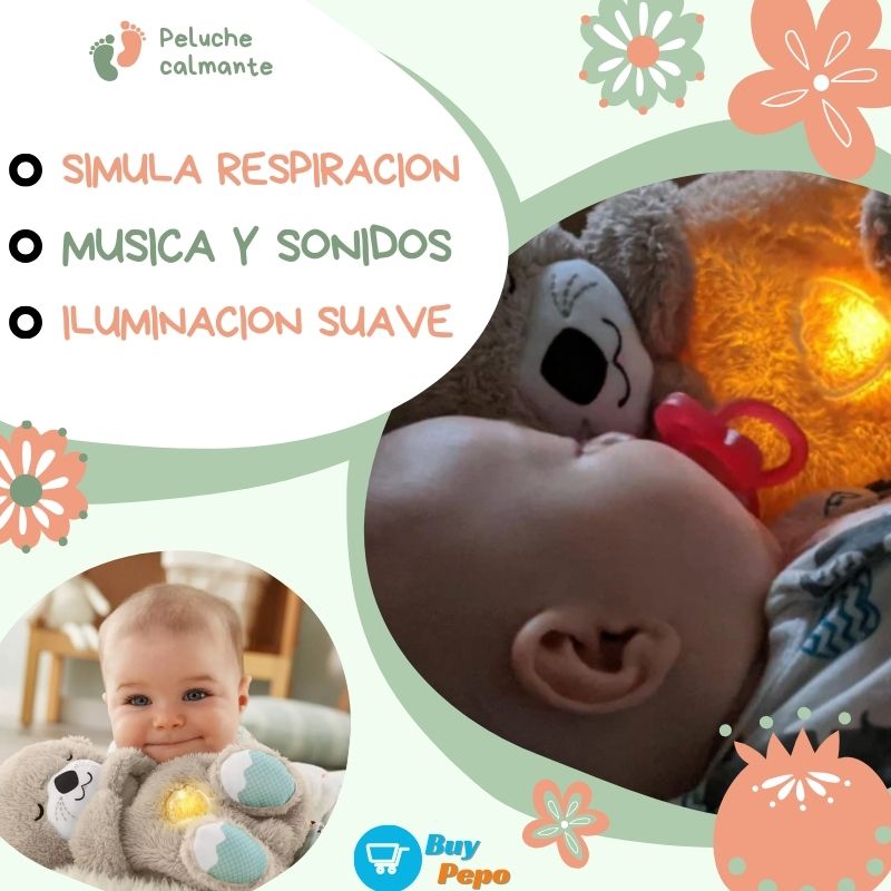 🦦✨ Peluche Calmante BABY NUTRIA® 💤🌙 – Sueños Dulces y Tranquilos para tu Bebé! 🧸🎶