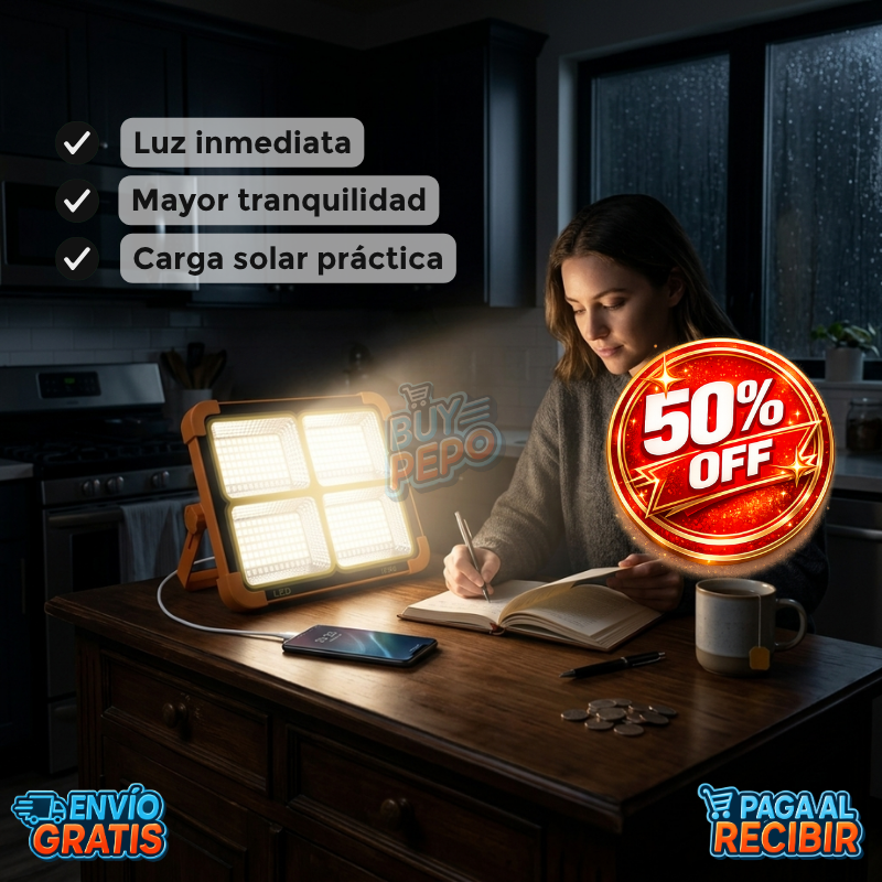 BlackoutGuard™ ⚡- Luz emergencia solar 🔦