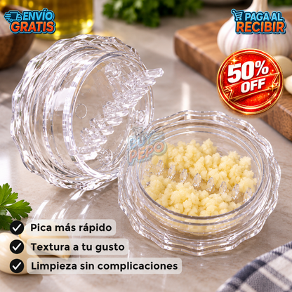 GarlicTwist™ 🧄 - Picador manual de ajo 🔄