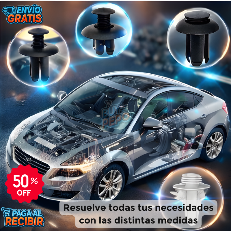 ClipForce™ 🚗 - 240 Clips universales para autos 🔩