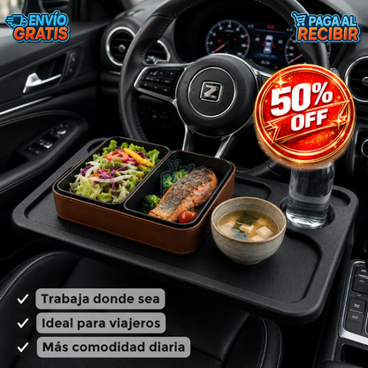 RoadDesk™ 🚗 - Bandeja para volante 💼