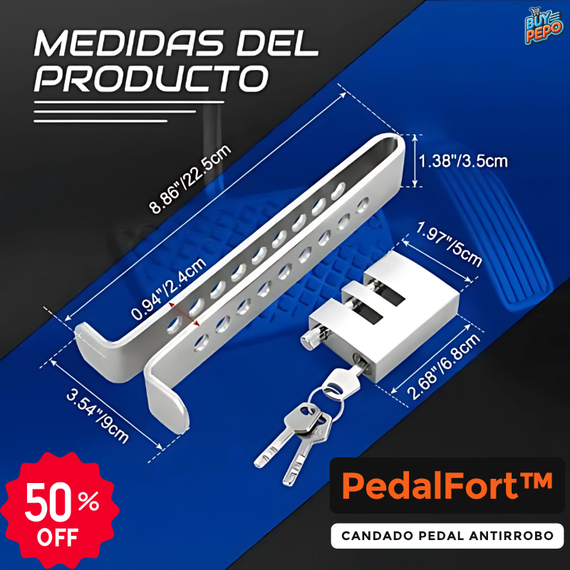 PedalFort™ 🚔 - Candado Pedal Antirrobo 🛡️