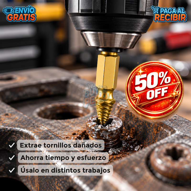 SacaTodo™ 💪 - Extractor de tornillos rotos 🔧