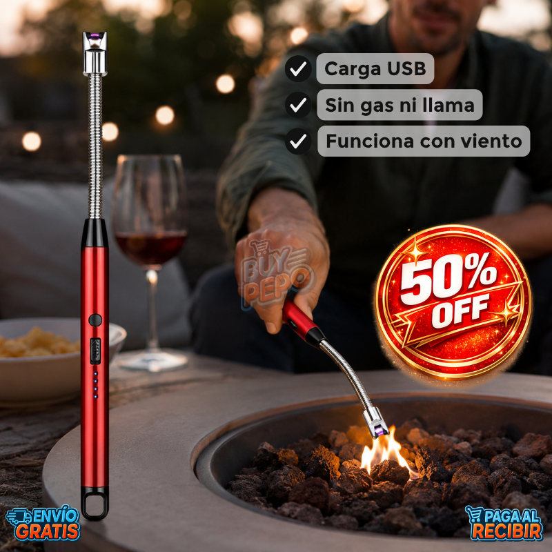 PlasmaSpark™ ⚡ - Encendedor eléctrico recargable 🔥