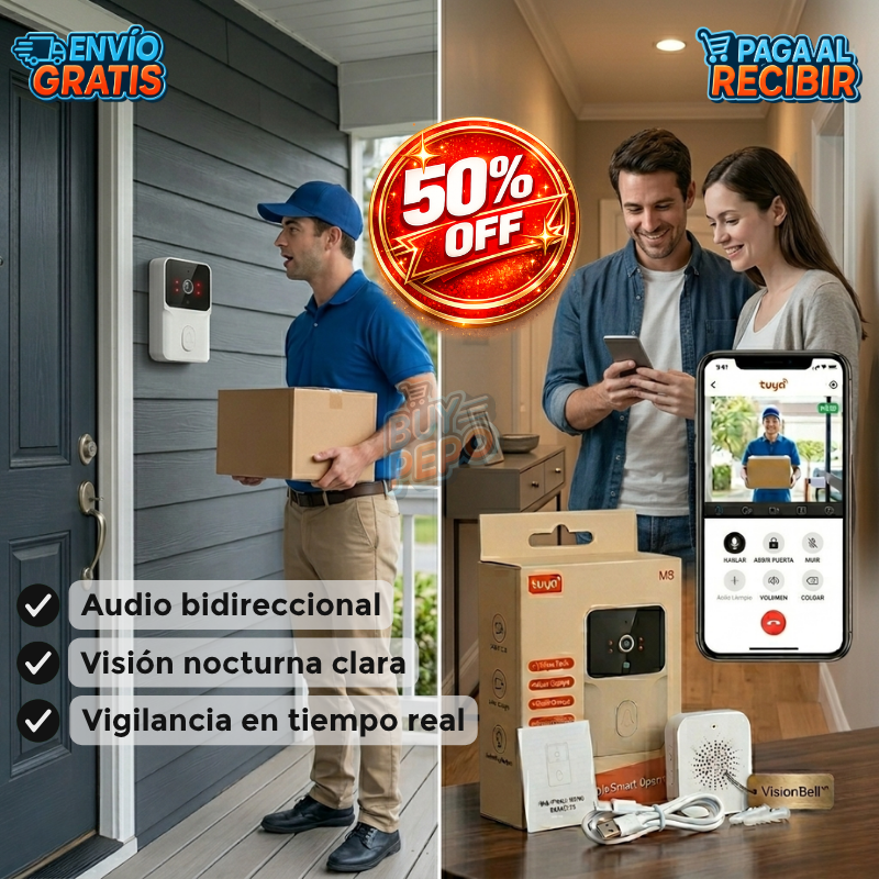 VisionBell™ 📷 - Timbre WiFi inteligente 🔔