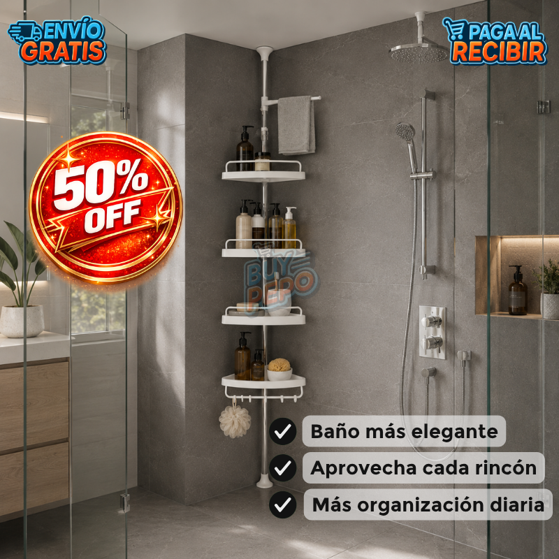 CornerSpa™ 🚿 - Esquinero organizador ducha ✨