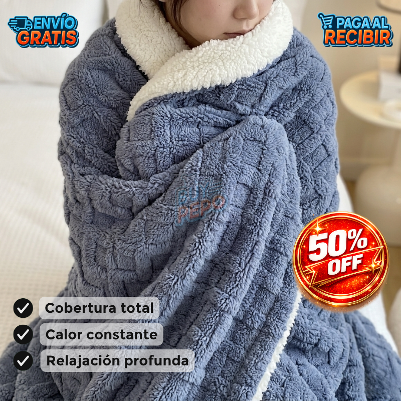 GravitaSleep™ 🛌 - Frazada peso relajante 😴