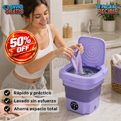 FoldWash™ 🧺 - Lavadora portátil plegable 🧳