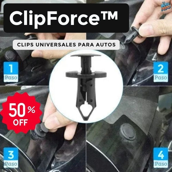 ClipForce™ 🚗 - 100 Clips universales para autos 🔩