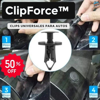 ClipForce™ 🚗 - 100 Clips universales para autos 🔩