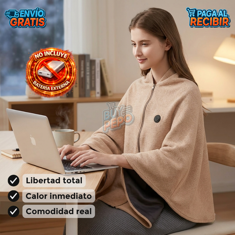 ThermaWrap™ 🔥 - Manta poncho calefactable 🔥