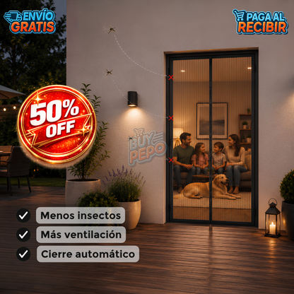MosquiBlock™ ✨ - Cortina magnética antimosquitos 🚪