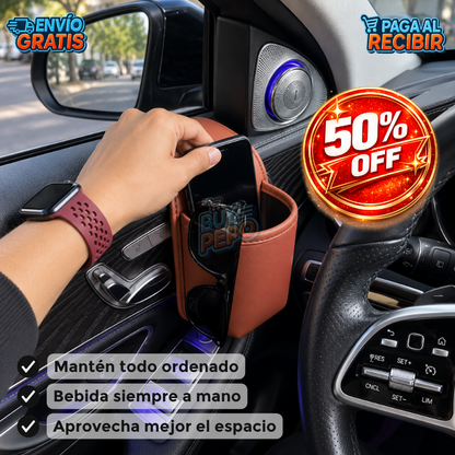AutoHold™ 🥤 - Organizador lateral vehicular 🚘