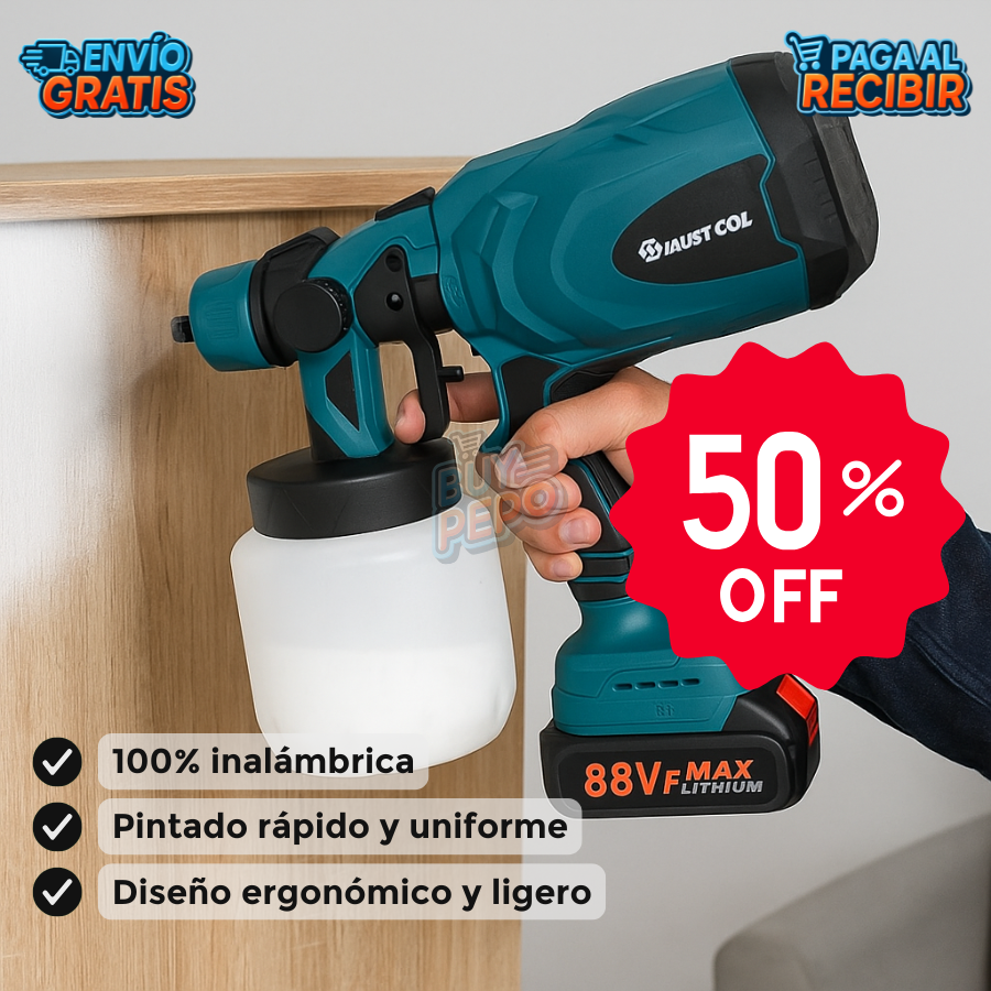 SprayVolt™ ⚡ - Pistola inalámbrica para pintar 🎨