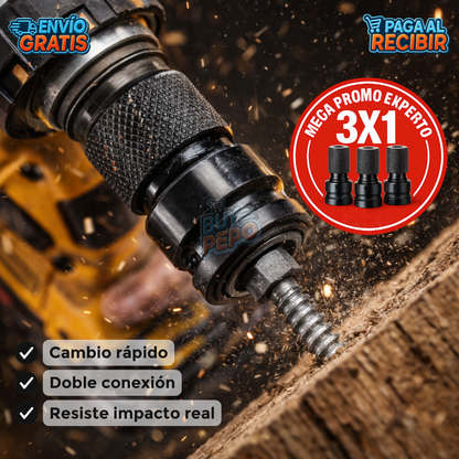 ImpactLink™ 🔩 – Adaptador impacto rápido de 12 a punta 14 ⚡