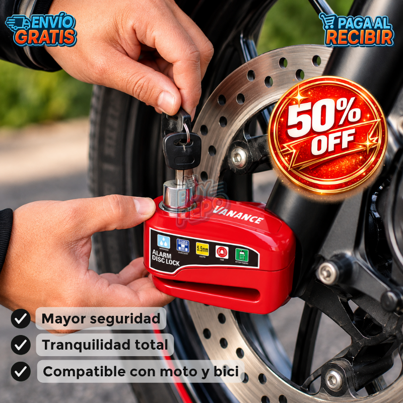 SecureLock™ 🔒 - Candado para moto y bici 🛵