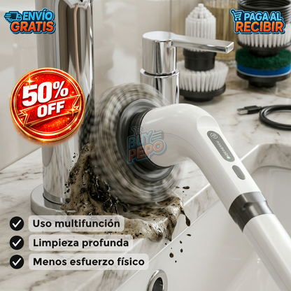 SpinScrub™ 🌀 - Cepillo limpieza 7en1 ✨