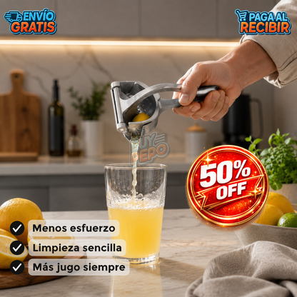 PureJuice™ 🍊 - Prensa Manual Aluminio ✨