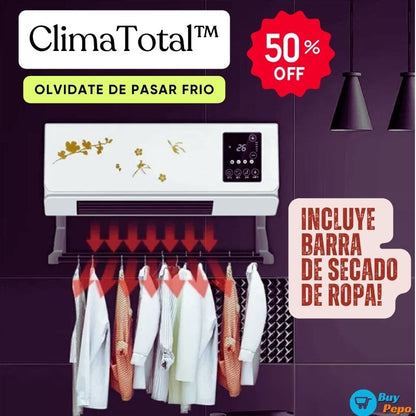 ClimaTotal™ 🌡️ - Calefactor de Pared con Función Calor y Frío 🔥❄️