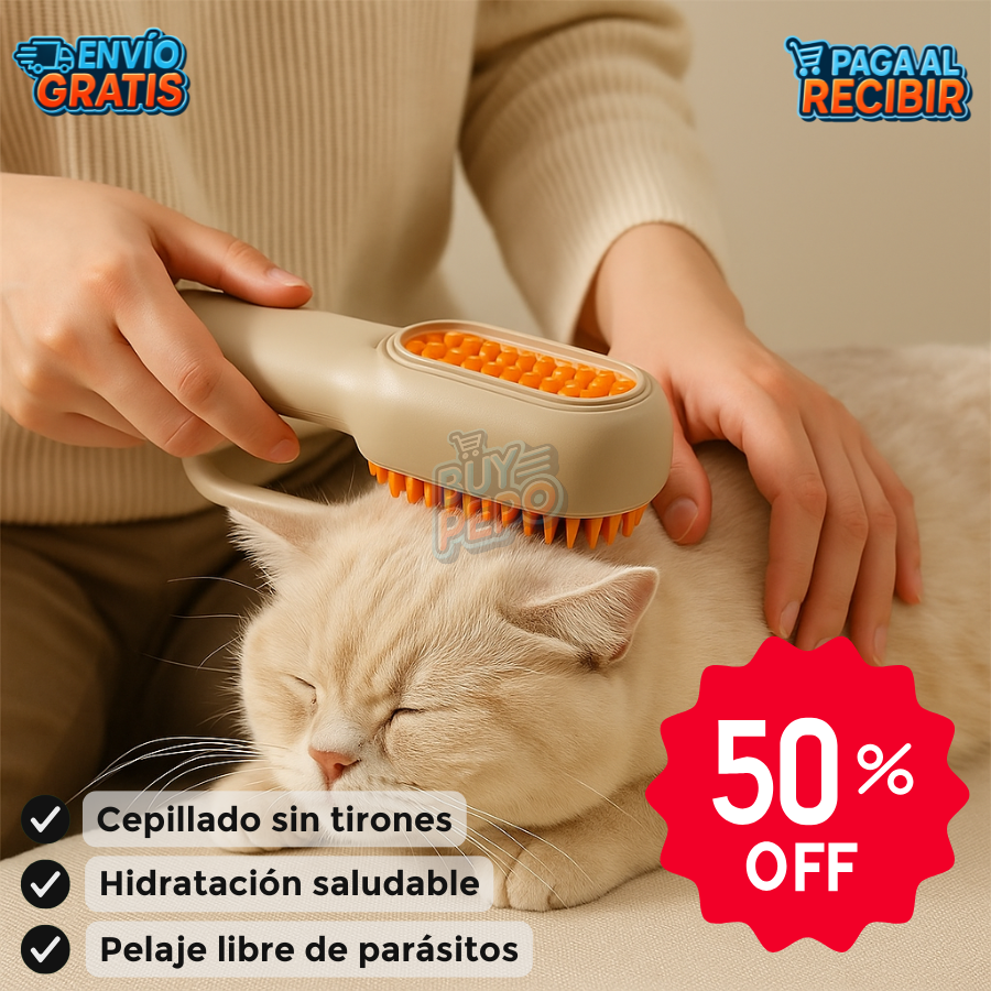 FurMist™ 🐶 - Cepillo vaporizador mascotas PACK 2X1 🐾