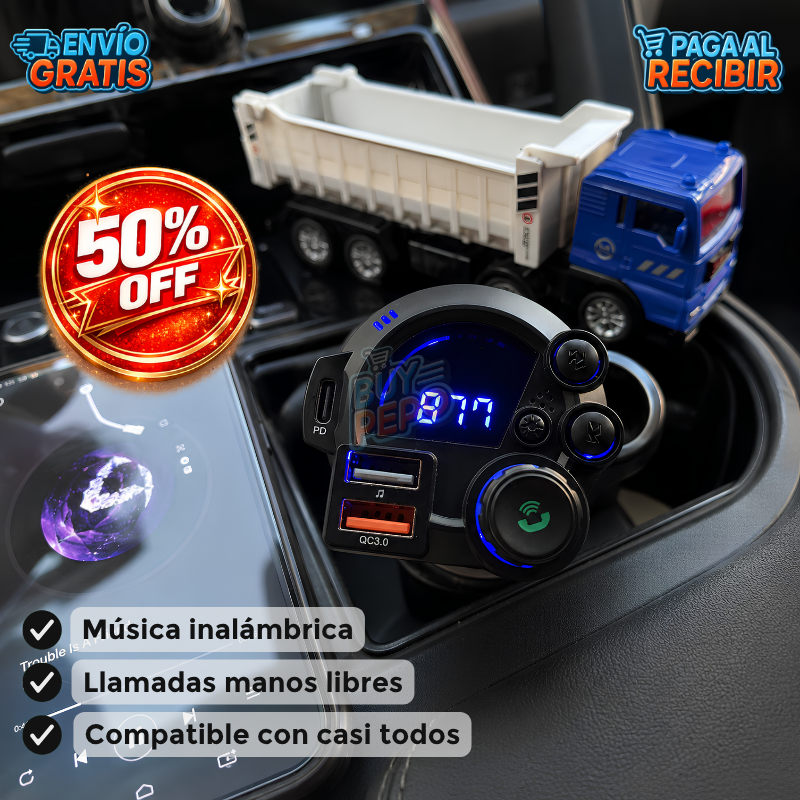TuneDrive™ 🎵 - Adaptador bluetooth para auto 🚗
