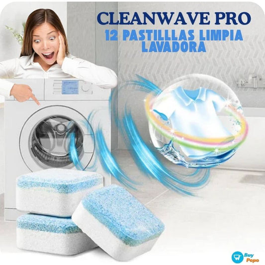 12 Pastillas de Limpieza Profunda Lavadoras ✨🧼 - CLEANWAVE PRO® 🌊