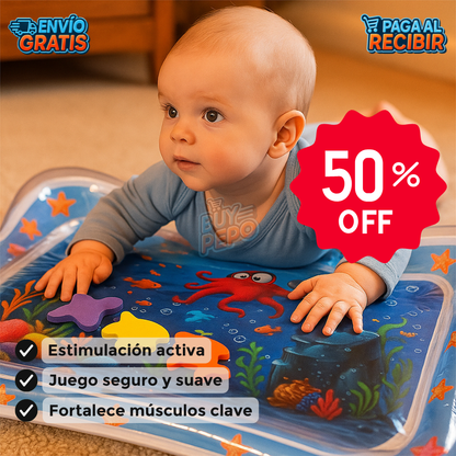 AquaNest™ 🐠 - Alfombra bebé estimulación temprana 🧸