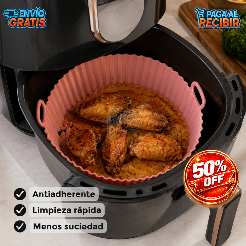 AirTray™ 🍟 - Pack 2 bandejas de silicona ✨