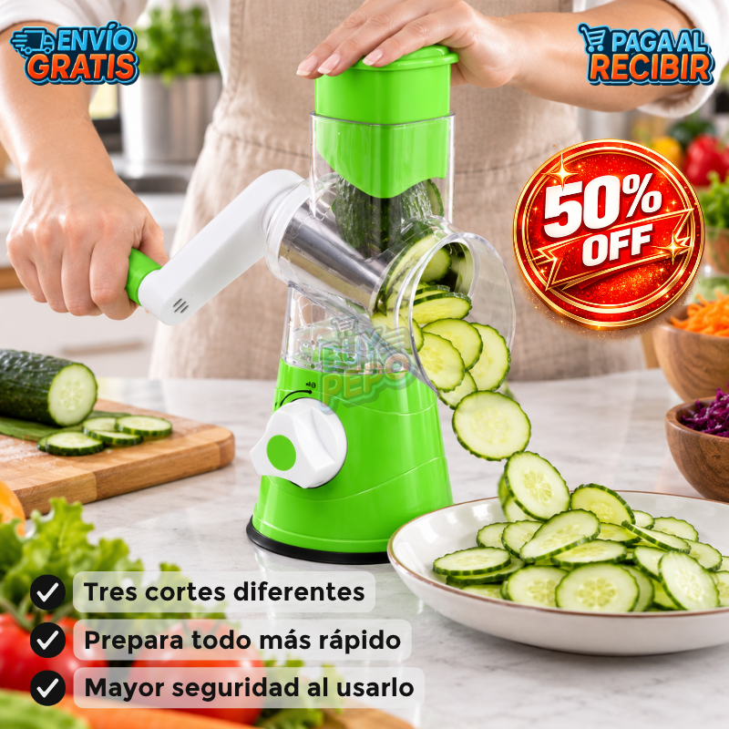 QuickSlice™ 🧀 - Rallador rotativo multiuso 🔄