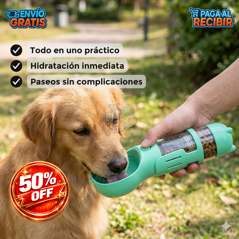 PetTrip™ 🐾 - Botella 3 En 1 Mascotas 🐶