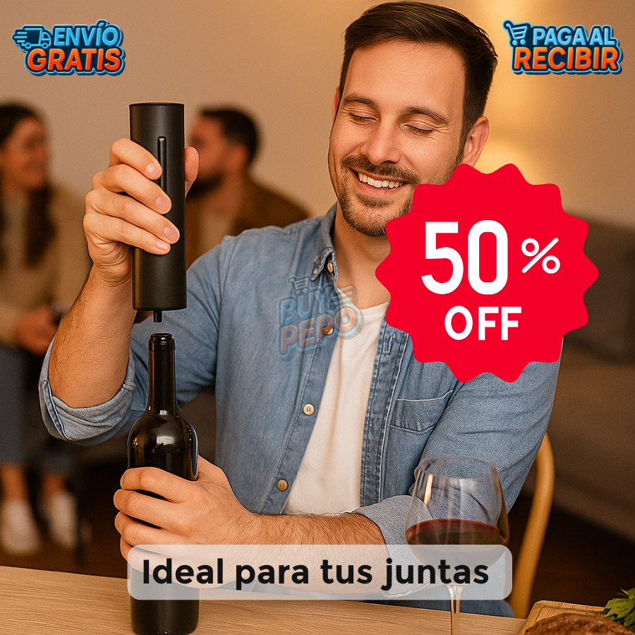 VinoLift™ 🍷 - Destapador eléctrico automático ⚡