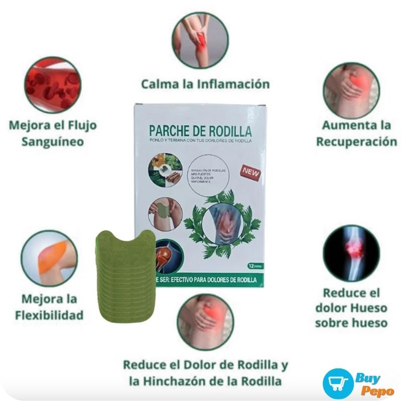 KNEEPATCH® ✨ - 12 Parches Para El Dolor De Rodilla 🛡️🦵