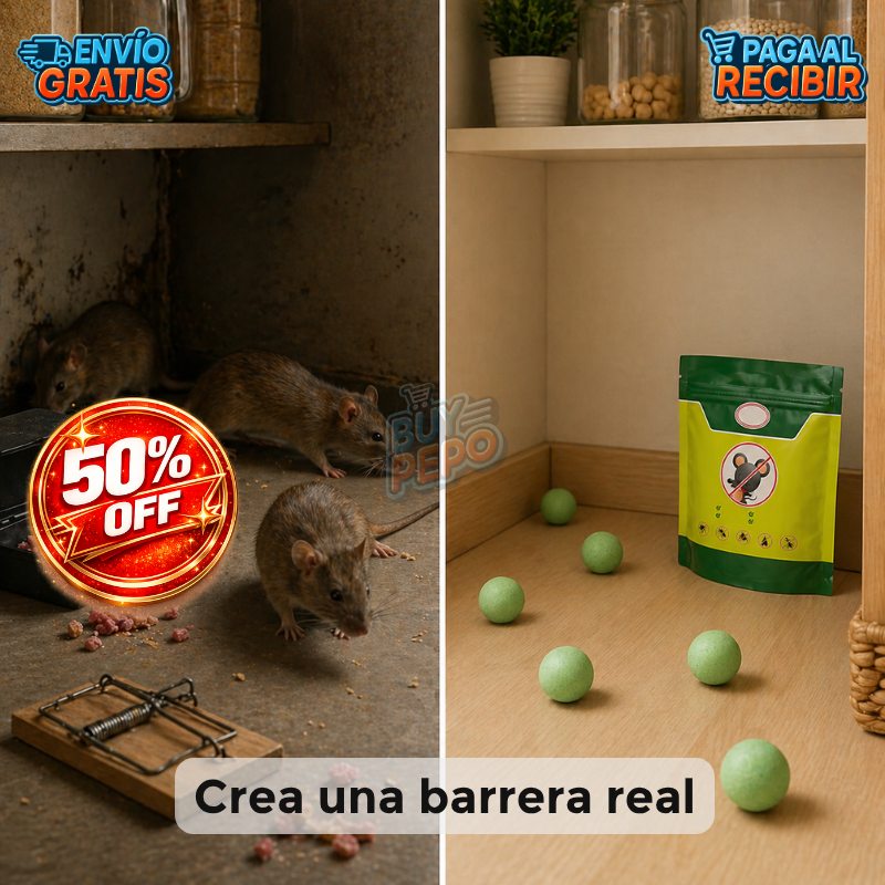 MintGuard™ 🌿 - Pack 10 Bolas repelente roedores 🐭