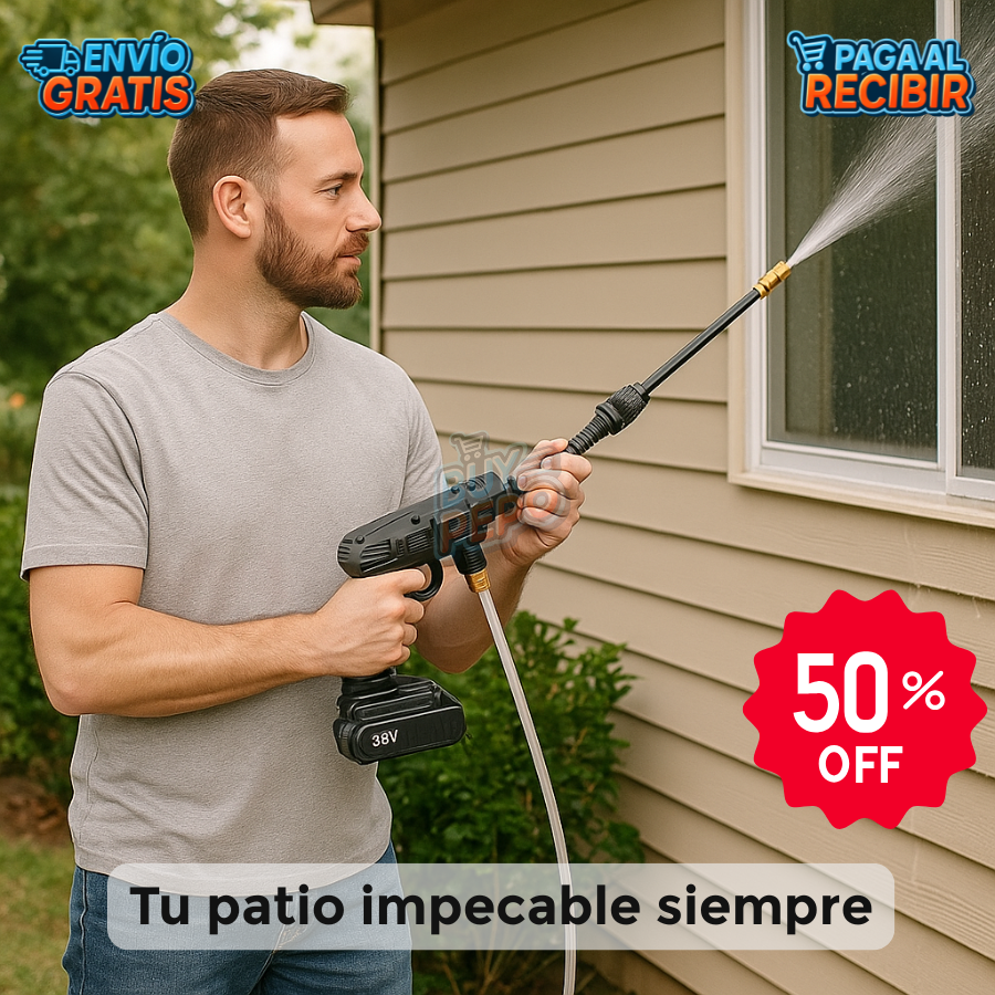 AquaBlast™ 💦 - Hidrolavadora portátil a presión 🚗