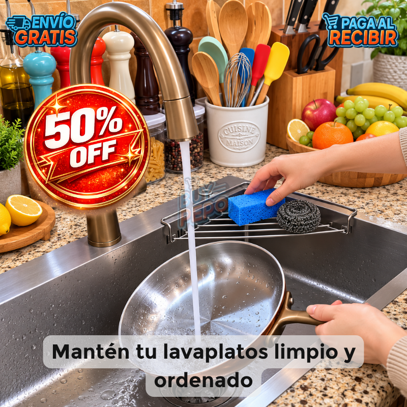 DrainRack™ 🍽️ - Rejilla triangular de drenaje ✨
