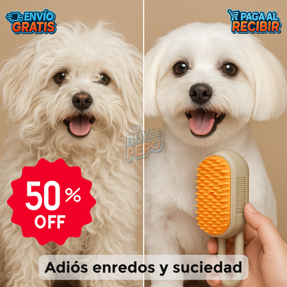 FurMist™ 🐶 - Cepillo vaporizador mascotas PACK 2X1 🐾