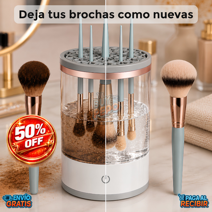 CleanBrush™ 💄 - Limpiador eléctrico de brochas ✨
