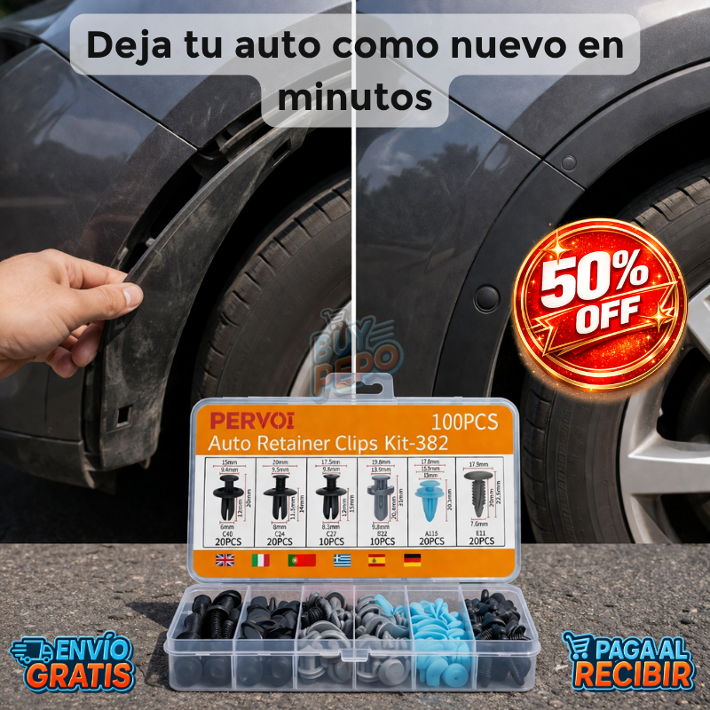 FixClip™ 🚗 - Kit clips universales vehículo 🔧