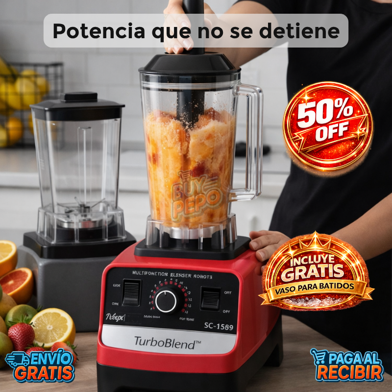 TurboBlend™ ⚡ - Licuadora alta potencia 🌀