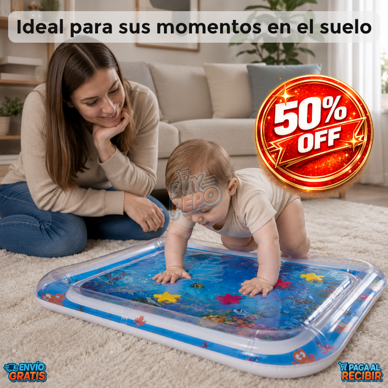 SensoryPlay™ 🧸 - Alfombra sensorial para bebés ✨