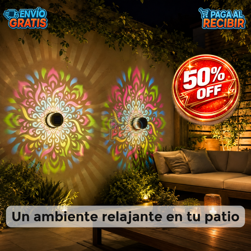 MandalaGlow™ 🌸 - Foco solar decorativo mandala ☀️