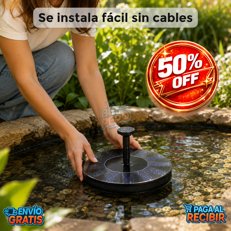 SolarFountain™ 💦 - Mini fuente de agua solar ☀️