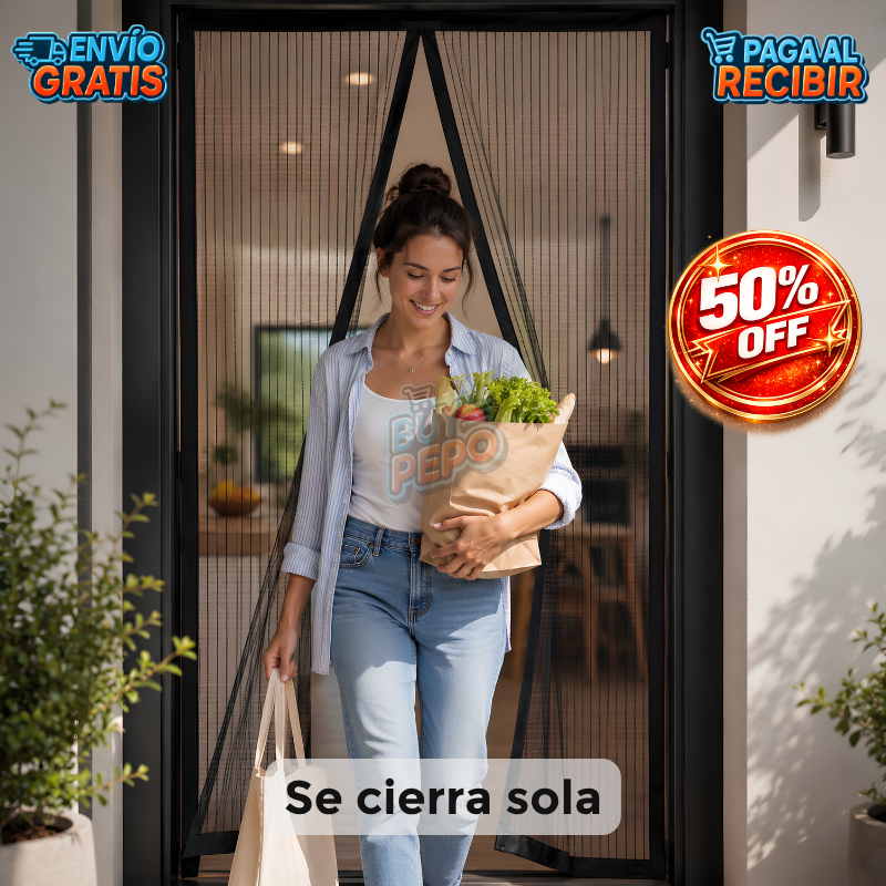 MosquiBlock™ ✨ - Cortina magnética antimosquitos 🚪