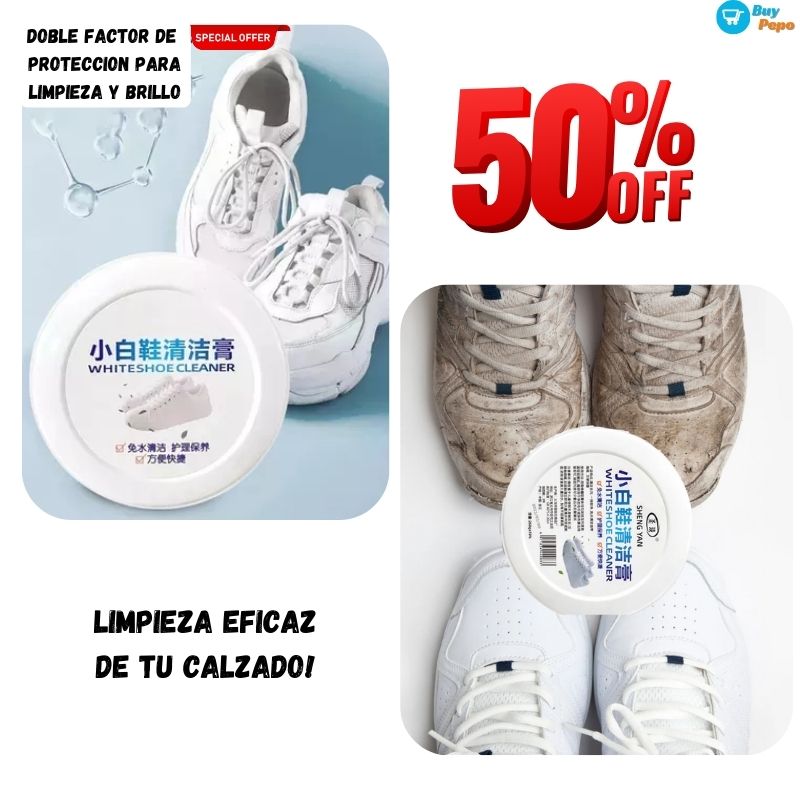 👟✨ Crema Limpiadora de Zapatillas Blancas 🧴 - ASIATIC WHITECLEANER™ 💯⚪