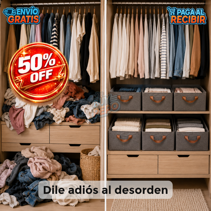 OrdenaBox™ 👚✨ - Organizador plegable de ropa 🧺