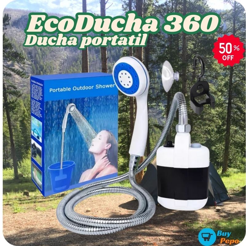 EcoDucha 360® 🌿🚿 - Ducha Portátil Recargable🔋
