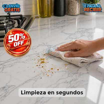MarmoFlex™ 🏡 - Rollo vinil 10mt 🧱