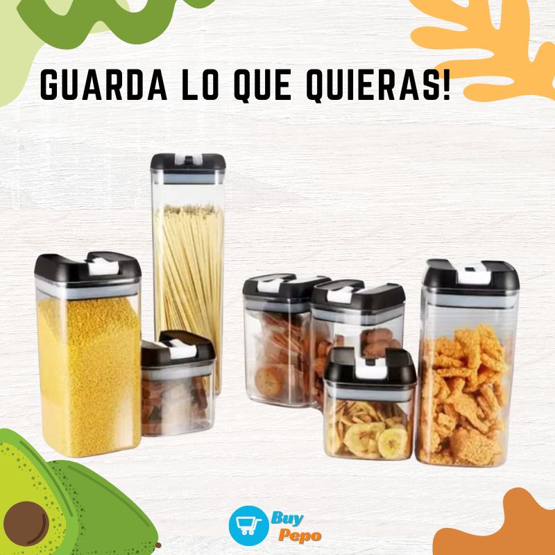 SET 7 Contenedores de Alimentos - Ordena Tu Cocina 🧑‍🍳